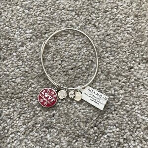 Alex and Ani Silver Love Bangle Bracelet